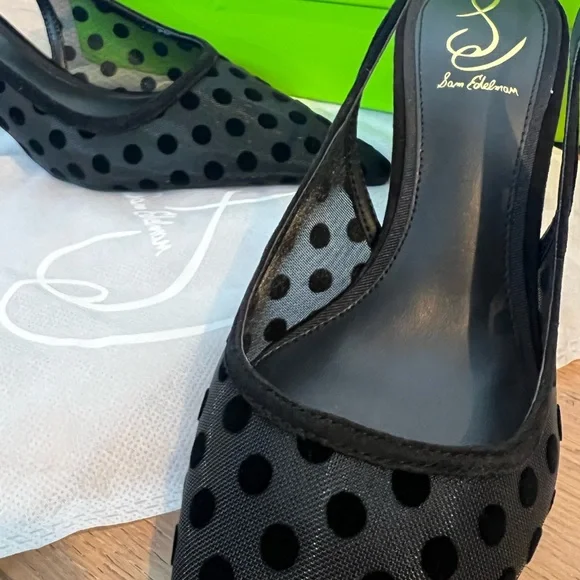 NWT Sam Edelman Bianka Slingback Mesh Pointed Toe Pump - Picture 6 of 6